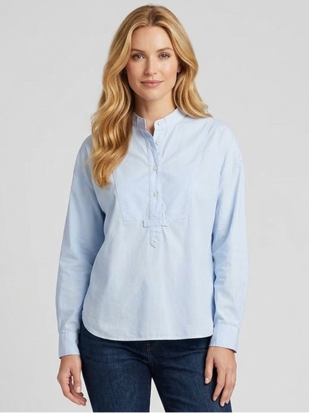 XIRENA 100% Cotton Poplin Blouse Size XS